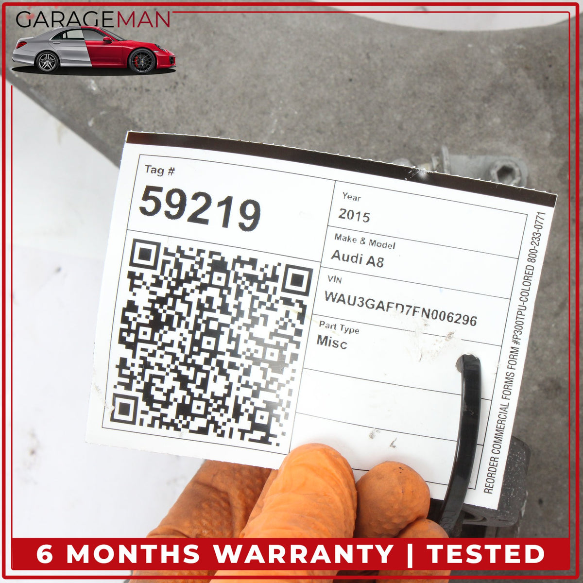 2009-2018 Audi A8 A6 A7 Q5 SQ5 Rear Left Side Lower Control Arm 8R0505311F OEM