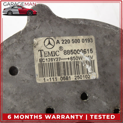 2002-2006 Mercedes W215 CL500 Radiator Cooling Fan Motor Temic 2205000193 OEM