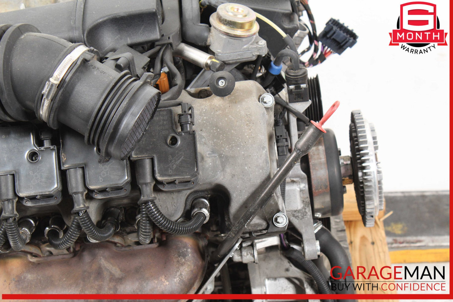 03-05 Mercedes W163 ML350 Engine Motor Block Assembly 3.7L V6 M112