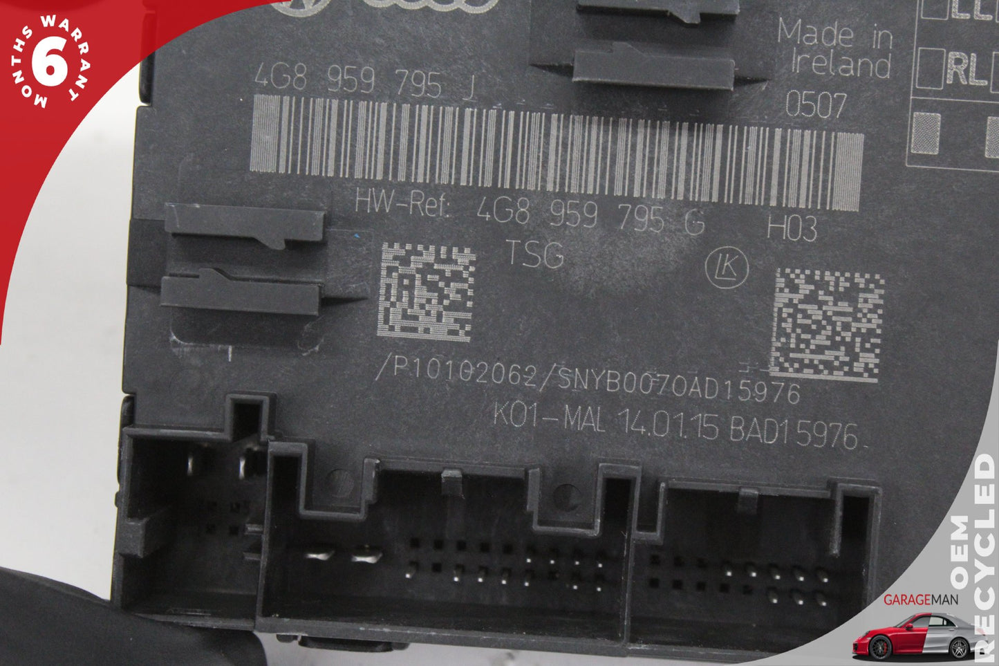 2012-2018 Audi A6 C7 Sedan Rear Right or Left Door Control Module 4G8959795 OEM