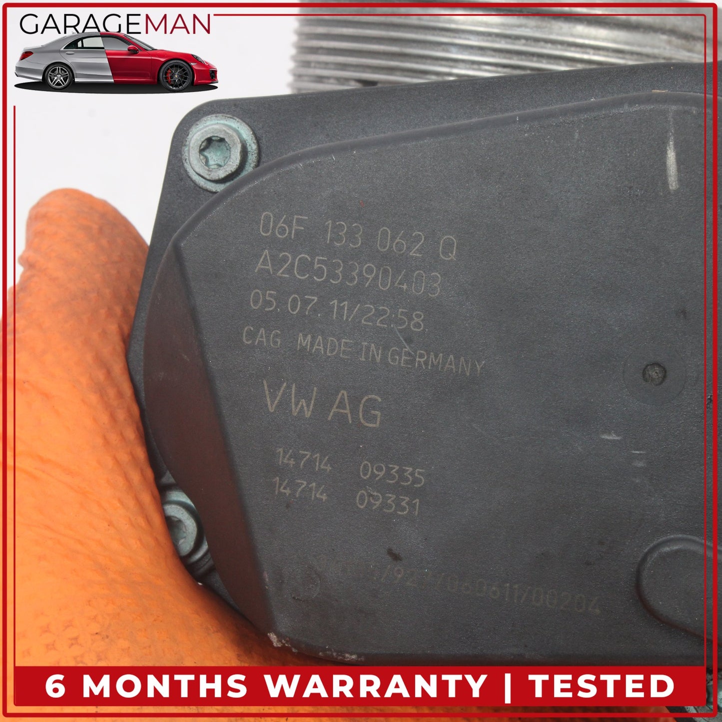 2009-2012 Audi A4 Engine Motor Air Intake Throttle Valve Body 06F133062Q