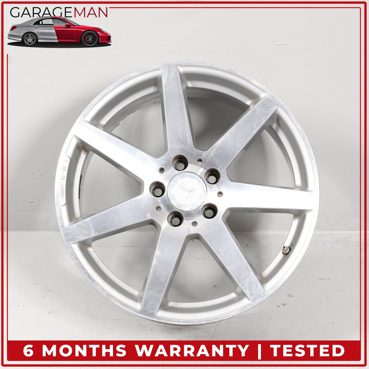 2012-2015 Mercedes W204 C250 Front 7 Spoke Wheel Rim 8JX18H2 ET50 2044019802 OEM
