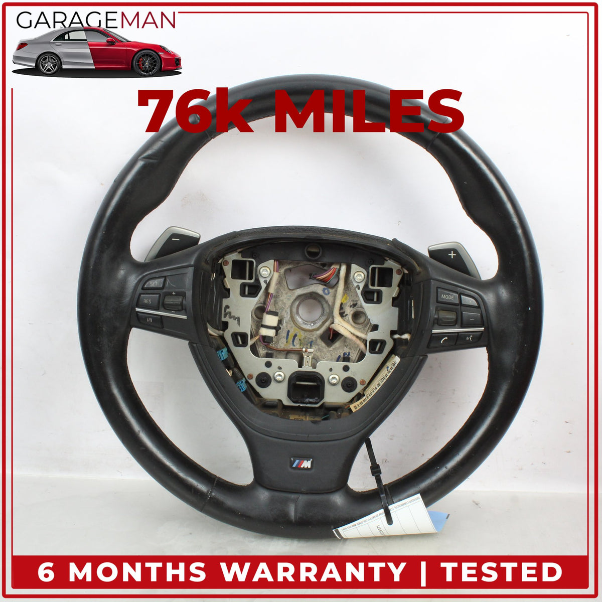 2012-2016 BMW 650i F13 M Sport Steering Wheel 7844105 OEM
