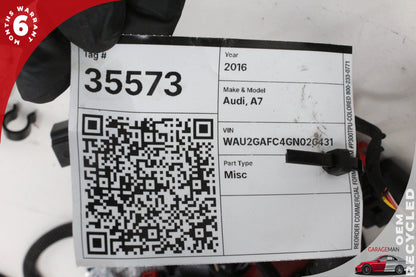 2016-2018 Audi A7 A6 3.0L Engine Motor Wire Wiring Harness 4G1971072 OEM