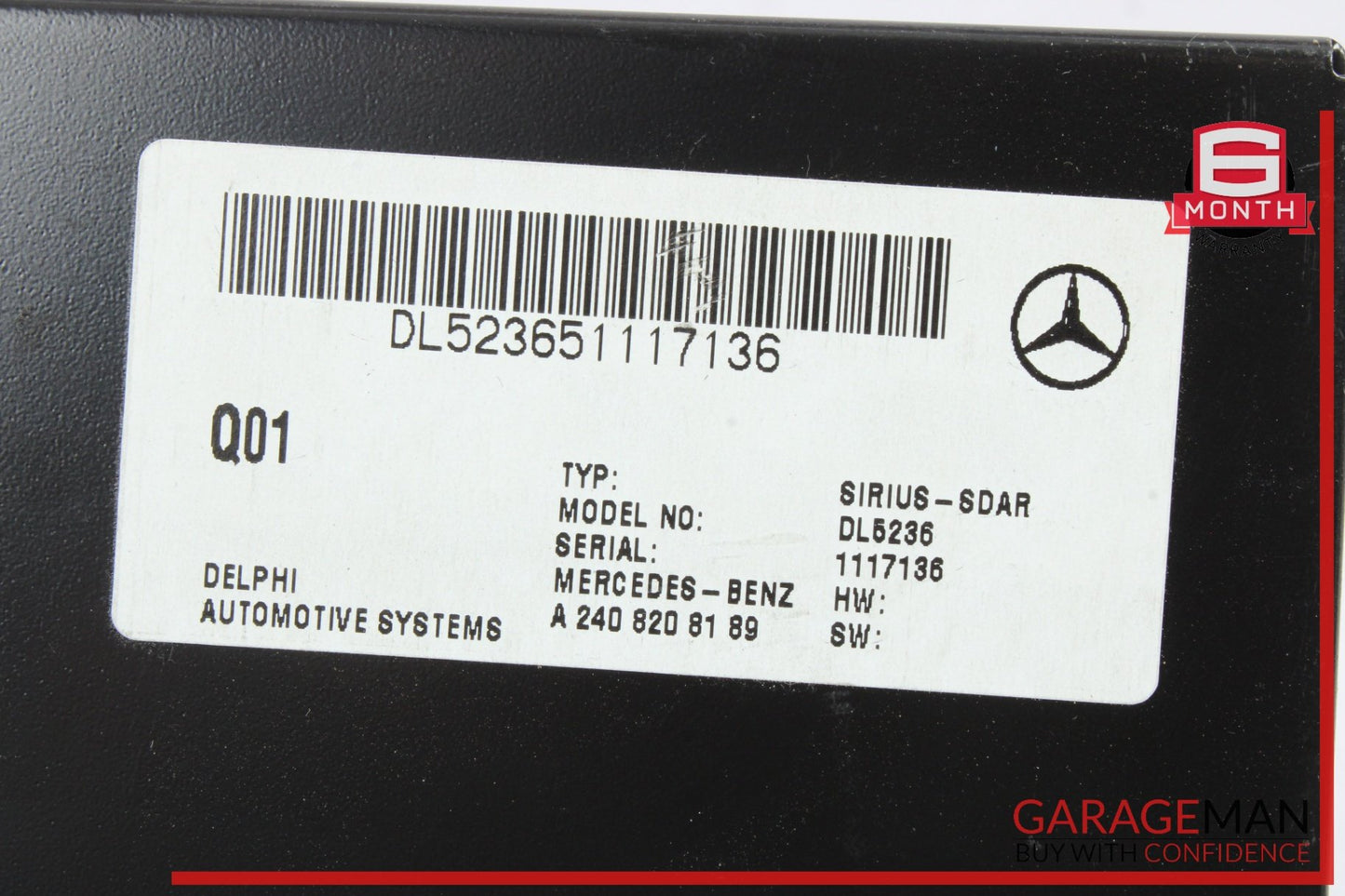 2003-2011 Mercedes ML500 M-Class W164 Sirius Satellite Radio Receiver 2408208189