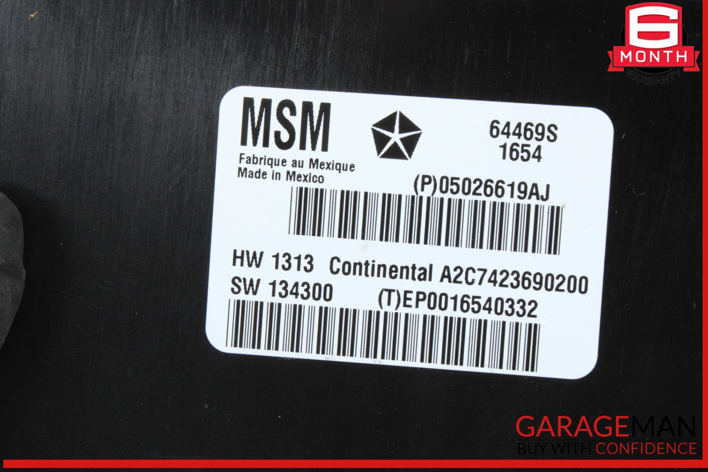 14-20 Maserati Quattroporte Front Left Side Seat Control Module 05026619AJ OEM