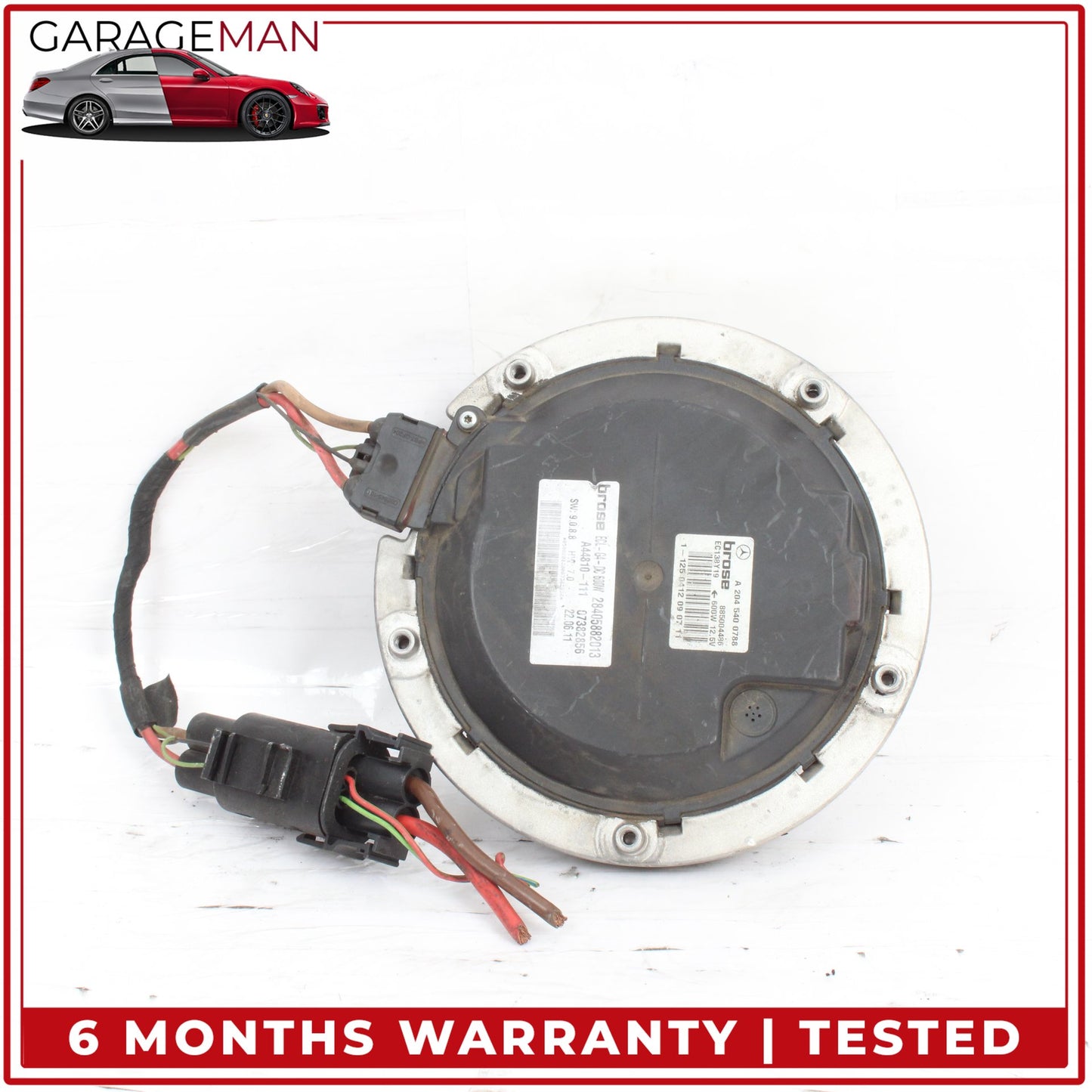 2008-2018 Mercedes R172 SLK350 E350 C300 C350 Radiator Cooling Fan Motor OEM