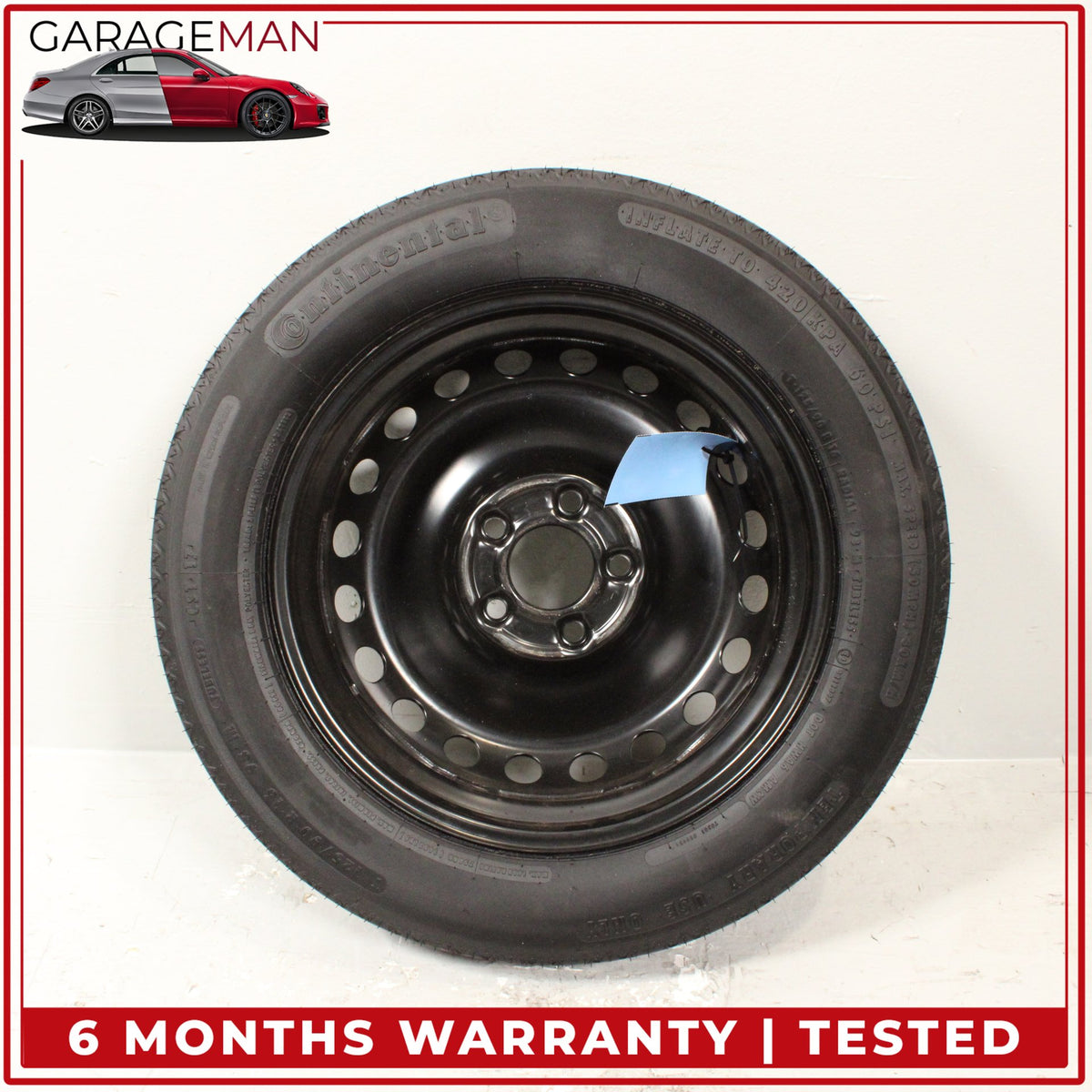 2008-2015 Mercedes W204 C300 Emergency Spare Tire Wheel Donut Rim 125 90 16" OEM