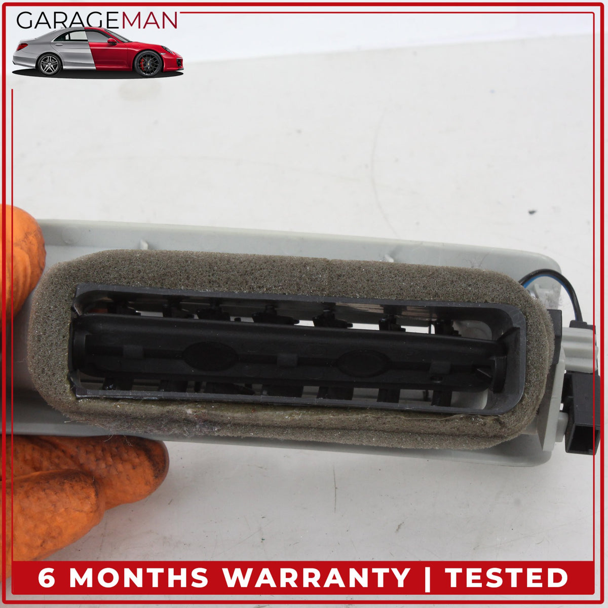 2011-2018 Audi A8 Rear Left and Right Side B Pillar AC A/C Air Vent Set Gray OEM