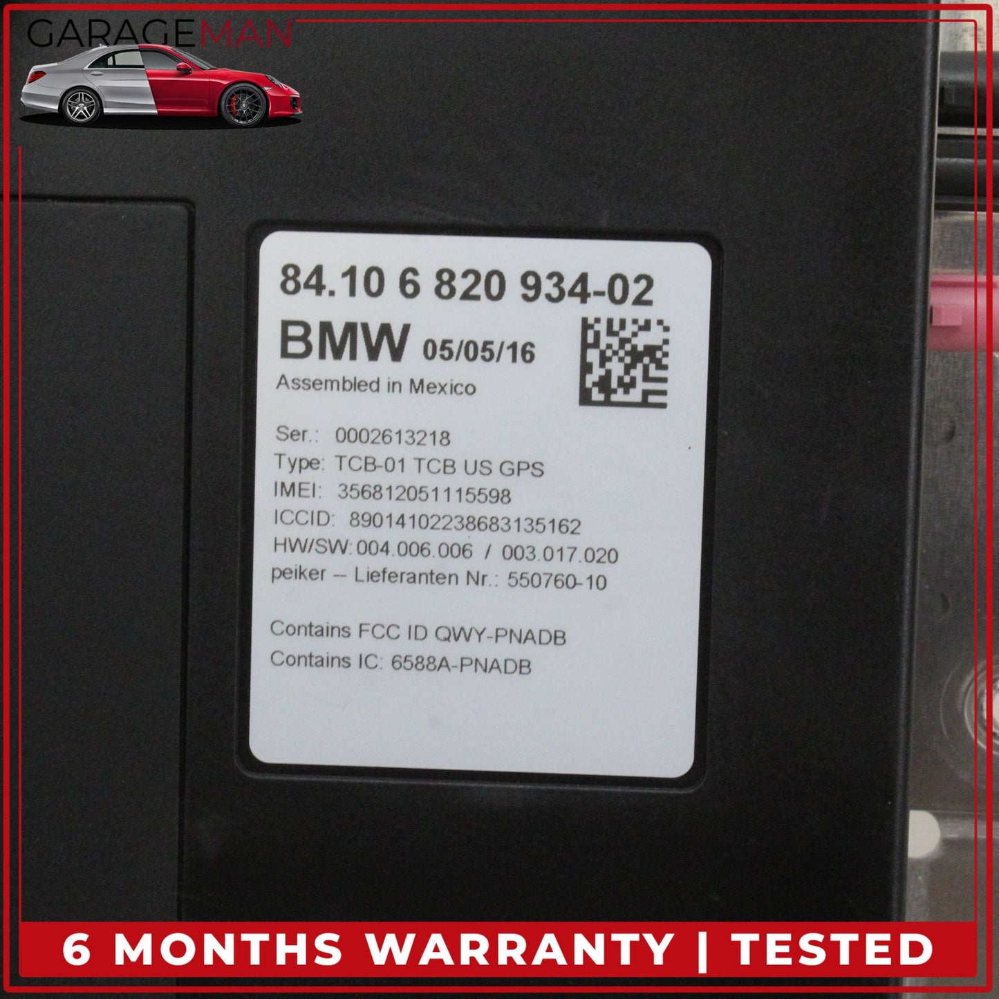 2014-2020 BMW X3 428i 435i 440i Telematics Communication Control Module Unit OEM