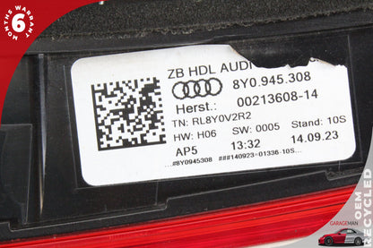 2022-2024 Audi A3 Sedan Rear Right Inner Tail Light 8Y0945308