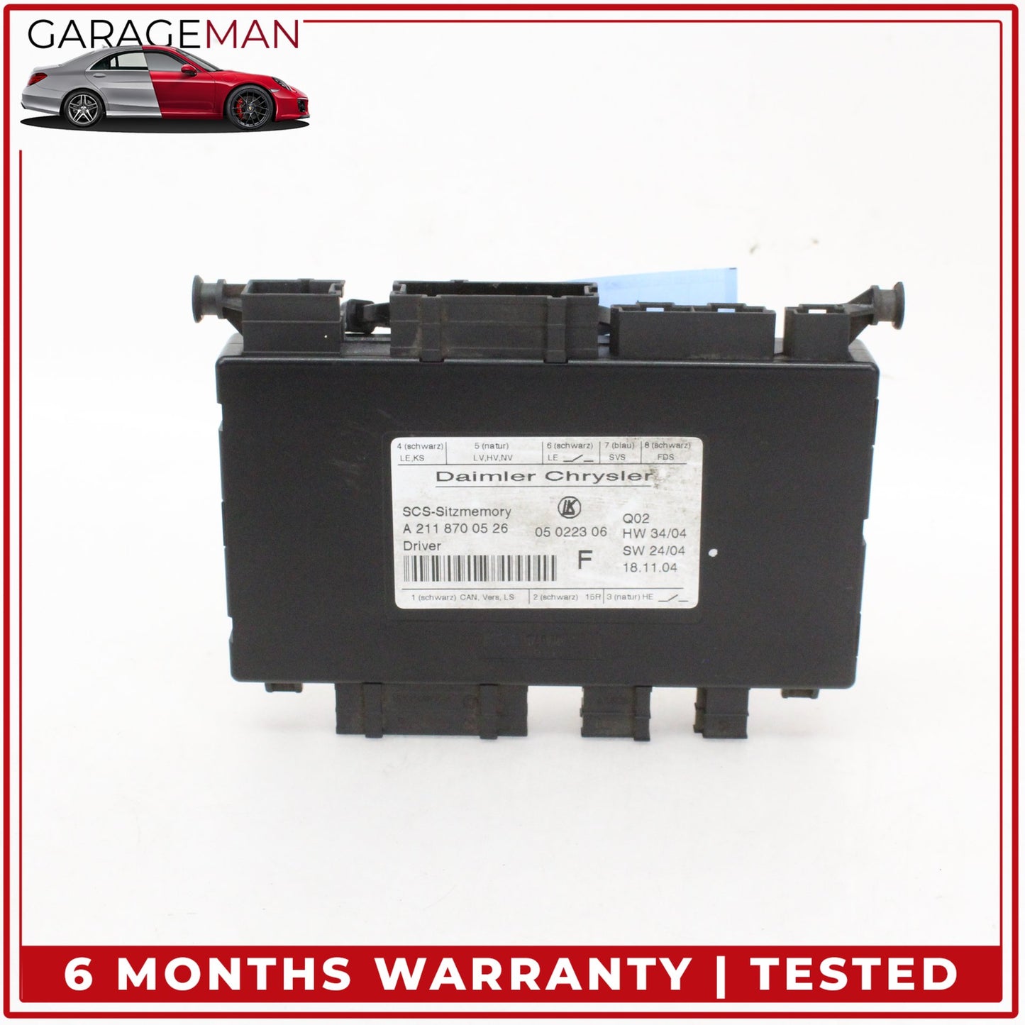 2003-2012 Mercedes-Benz E350 W211 Sedan Front Left Seat Control Module 2118700526 OEM