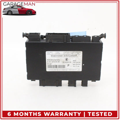 2003-2012 Mercedes-Benz E350 W211 Sedan Front Left Seat Control Module 2118700526 OEM