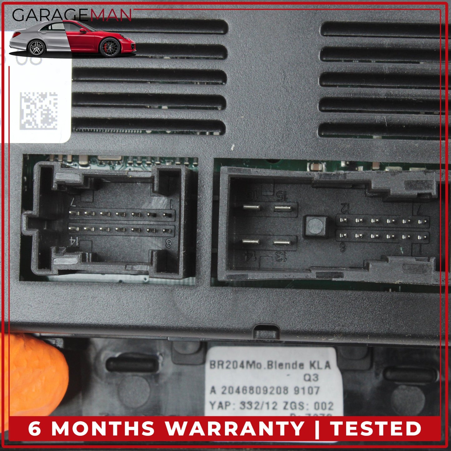 2012-2015 Mercedes W204 C250 AC Temperature Climate Control Panel 2049006808 OEM