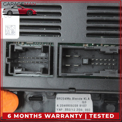 2012-2015 Mercedes W204 C250 AC Temperature Climate Control Panel 2049006808 OEM