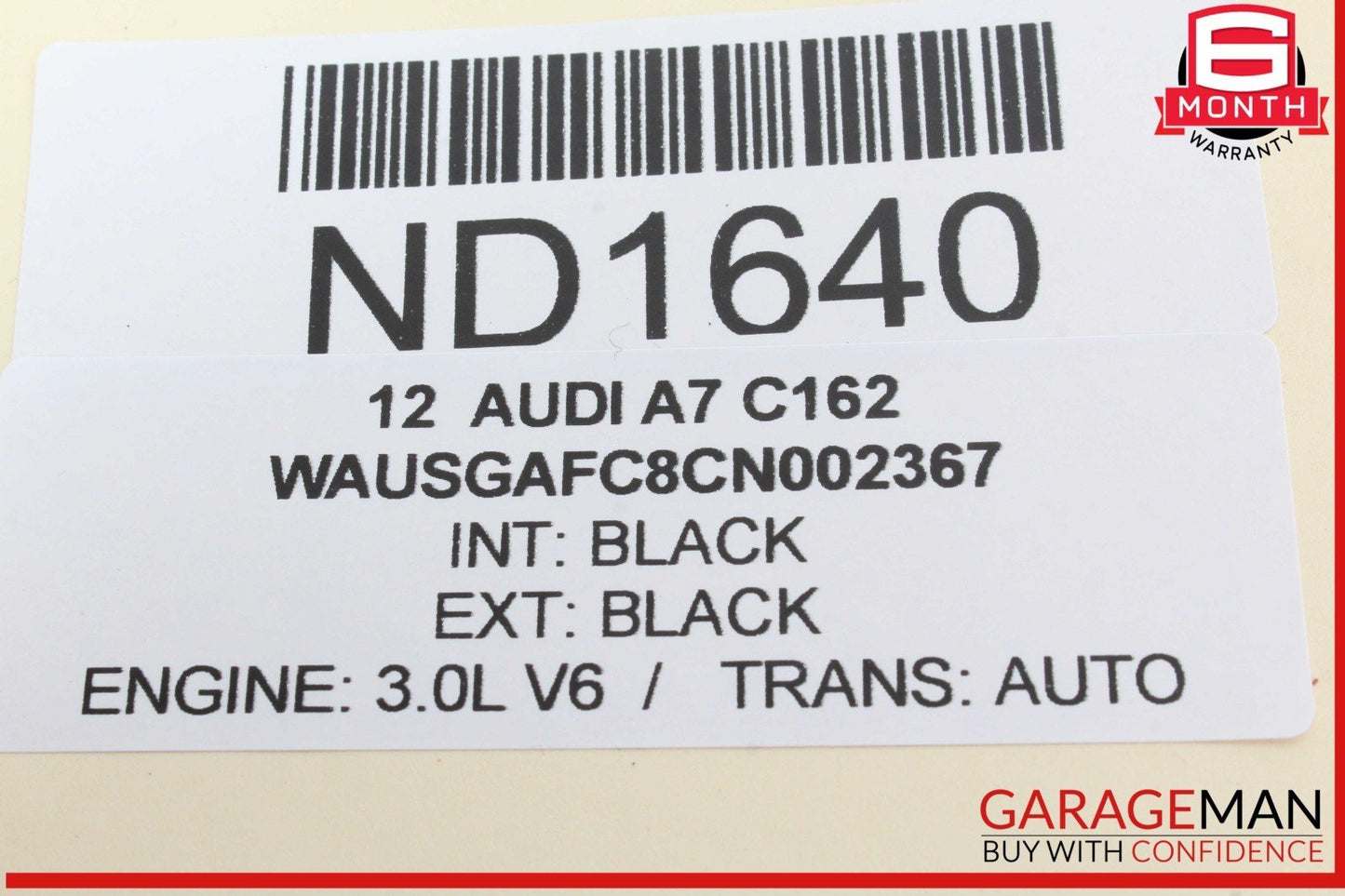 12-18 Audi A7 A6 Front Right Dashboard Panel Knee Airbag Air Bag 4G8880842A OEM