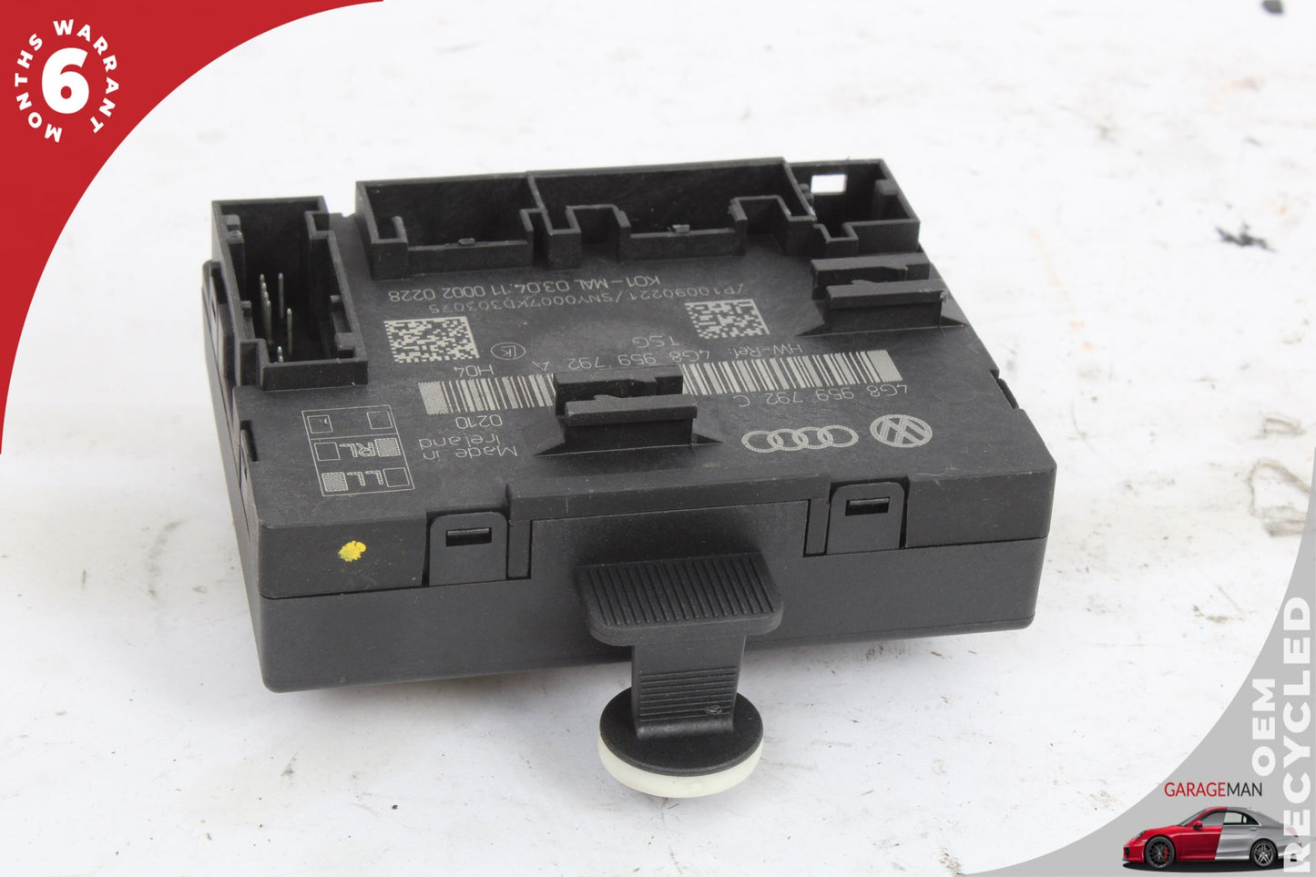 12-18 Audi A6 C7 Sedan Front Left Door Control Module 4G8959793C Genuine