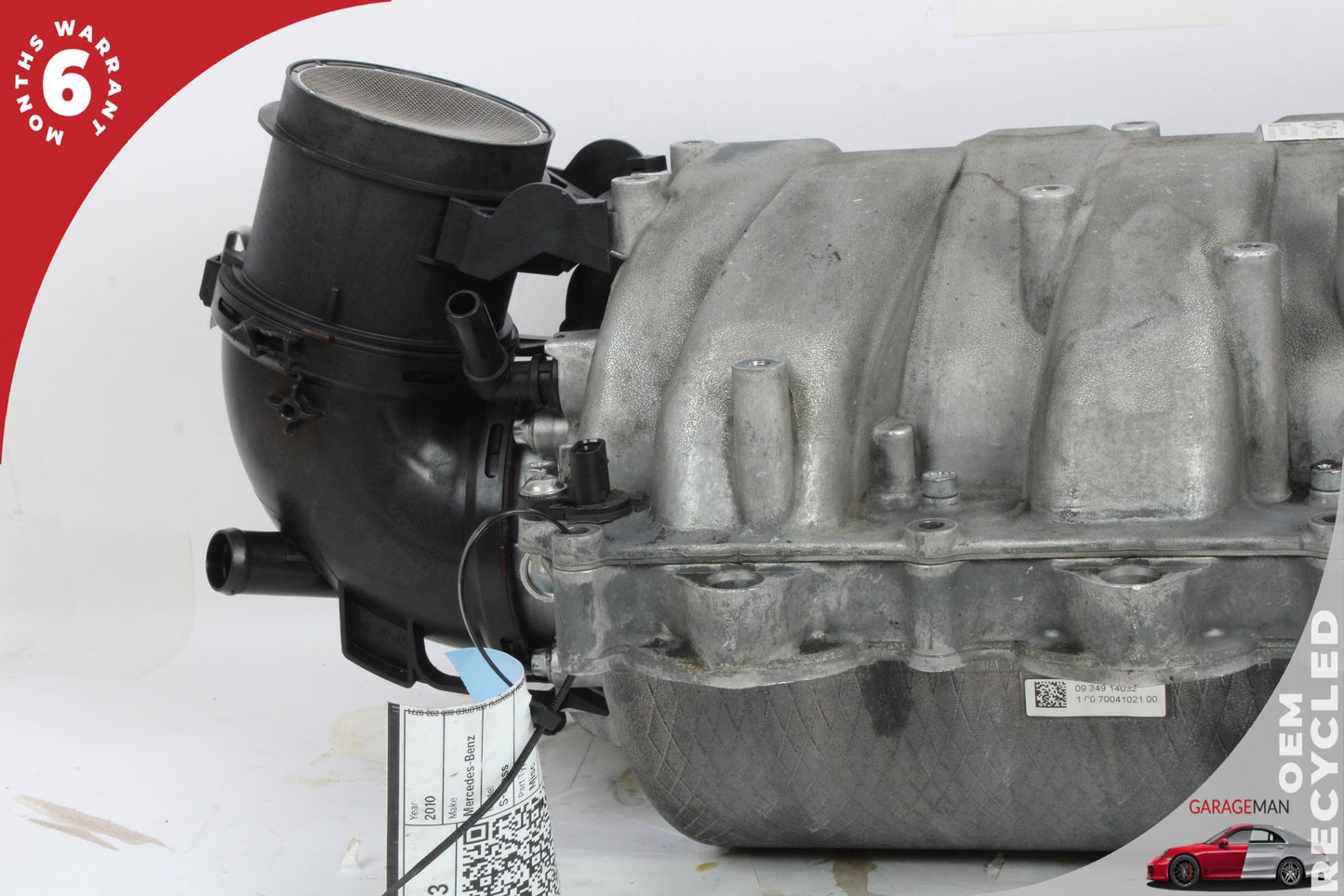 2007-2012 Mercedes W221 S550 Engine Intake Manifold w/ Mass Air Flow Sensor OEM
