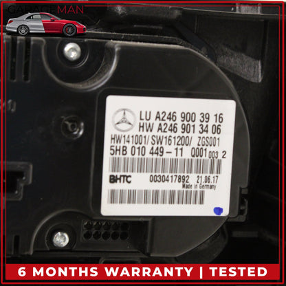 2014-2019 Mercedes-Benz CLA250 C117 AC Heater Climate Control Switch w/ Trim OEM