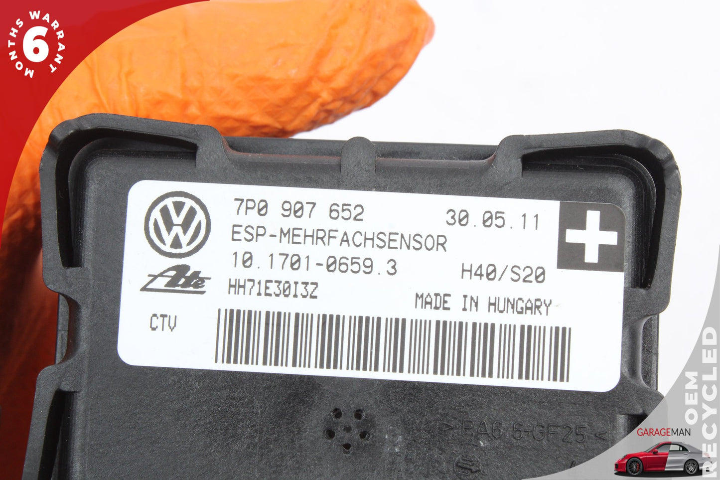 2011-2018 Porsche Cayenne 958 Yaw Rate Turn Sensor Module 7P0907652 OEM
