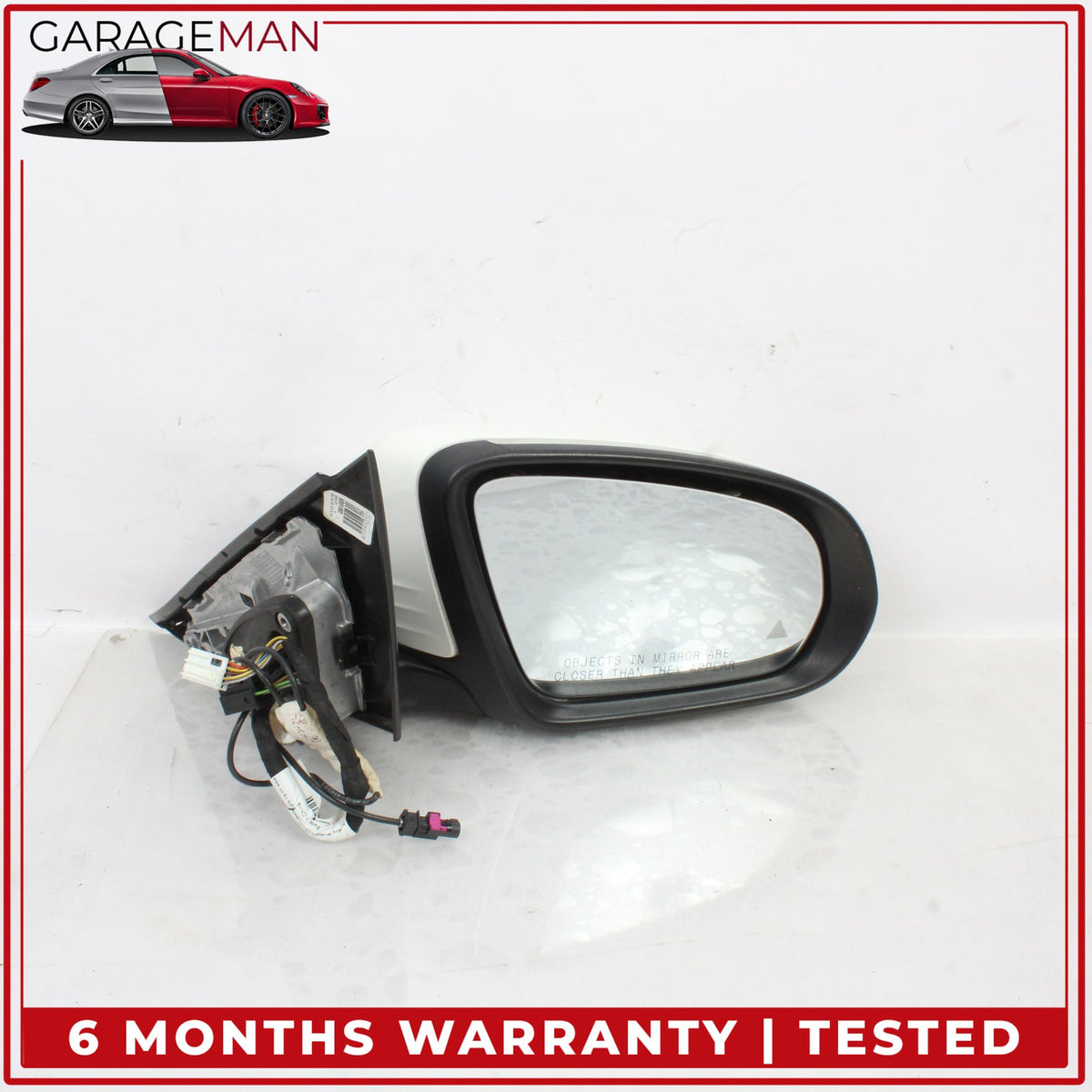 2015-2016 Mercedes W205 C300 Front Right Door Rear View Mirror w/ Blind Spot OEM