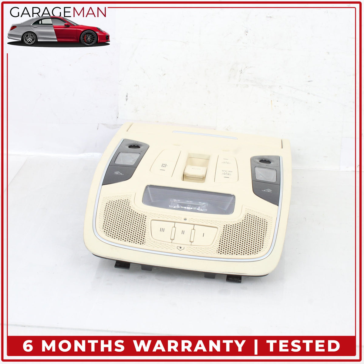 2012-2018 Audi A6 A7 Front Upper Overhead Dome Light Lamp Beige 4G0959719 OEM