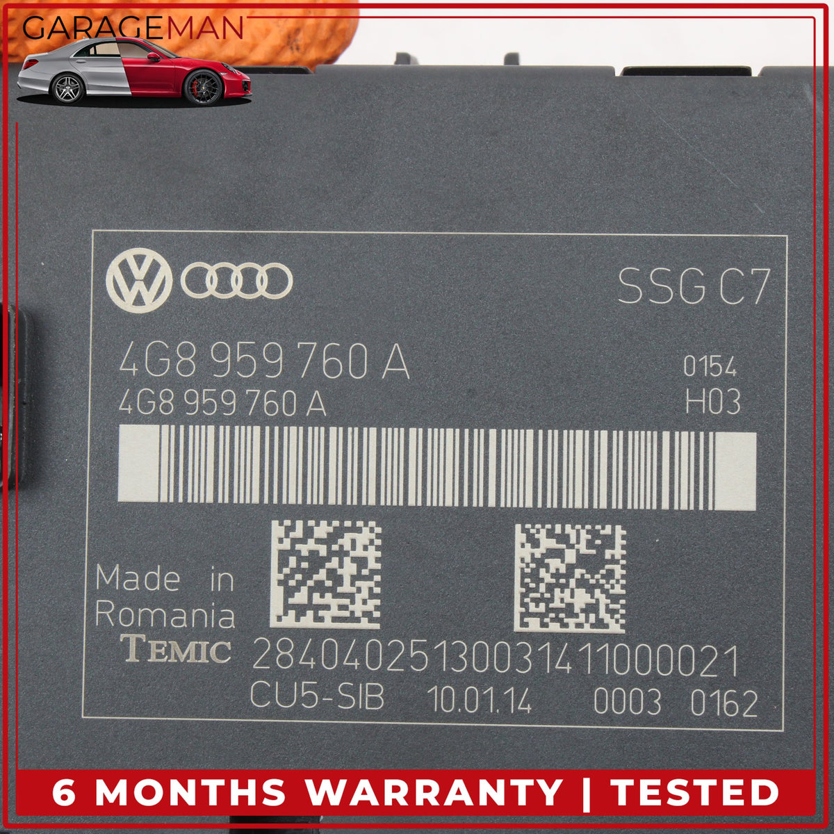 2012-2018 Audi A6 A7 S6 S7 Front Left Side Seat Control Module 4G8959760A OEM