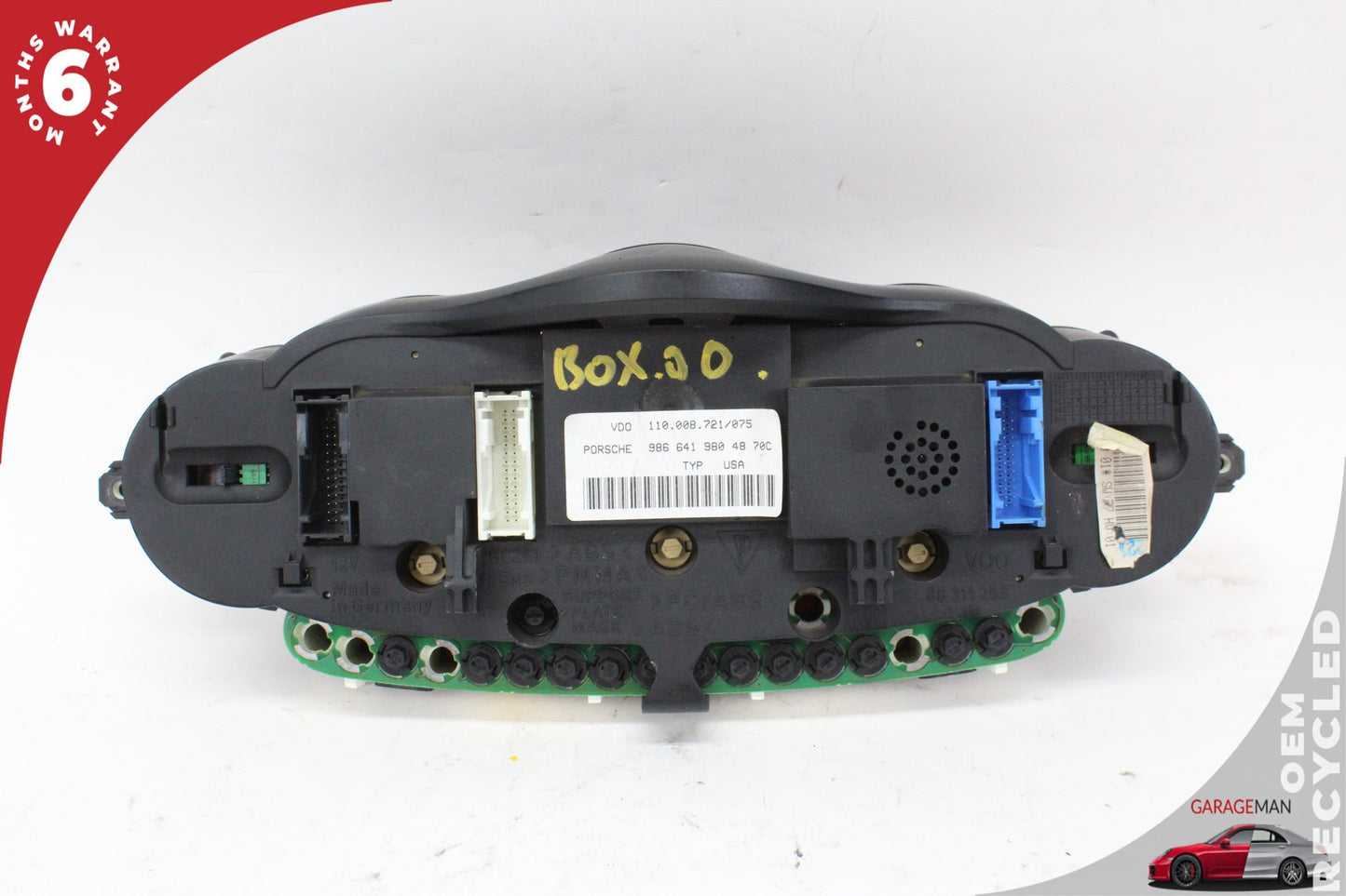 2000 Porsche Boxster 986 Manual Transmission Instrument Cluster Speedometer OEM