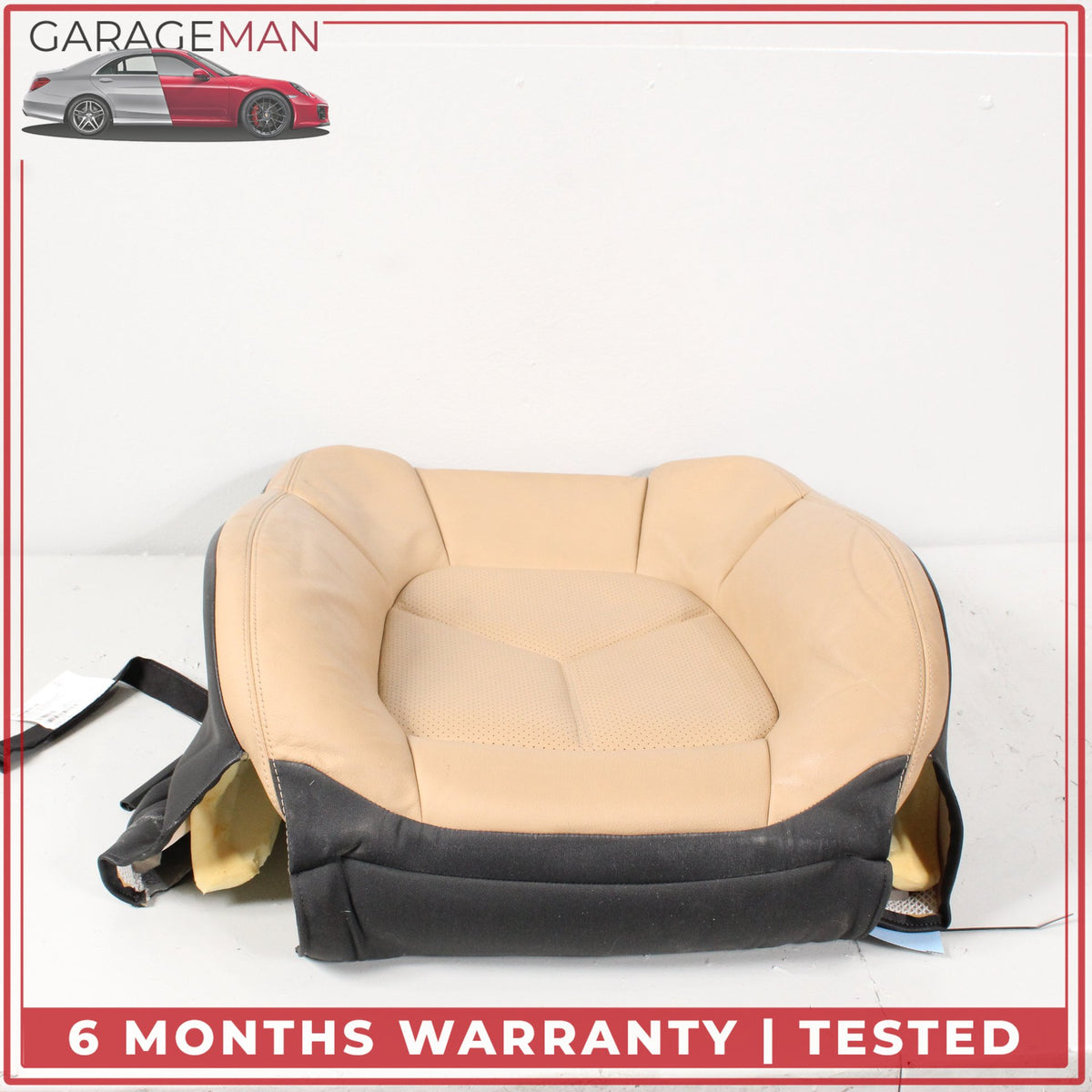 2011-2018 Porsche Cayenne 958 Front Right Side Top Upper Seat Cushion Beige OEM