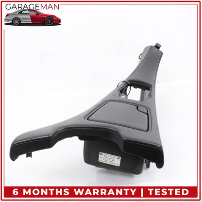 2012-2019 BMW 650i Center Console Trim Cover w/ Ashtray Black Nappa Leather OEM