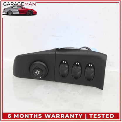 2000-2001 Porsche 911 Carrera Left Side Dash Cluster Washer Switch w/ Trim OEM
