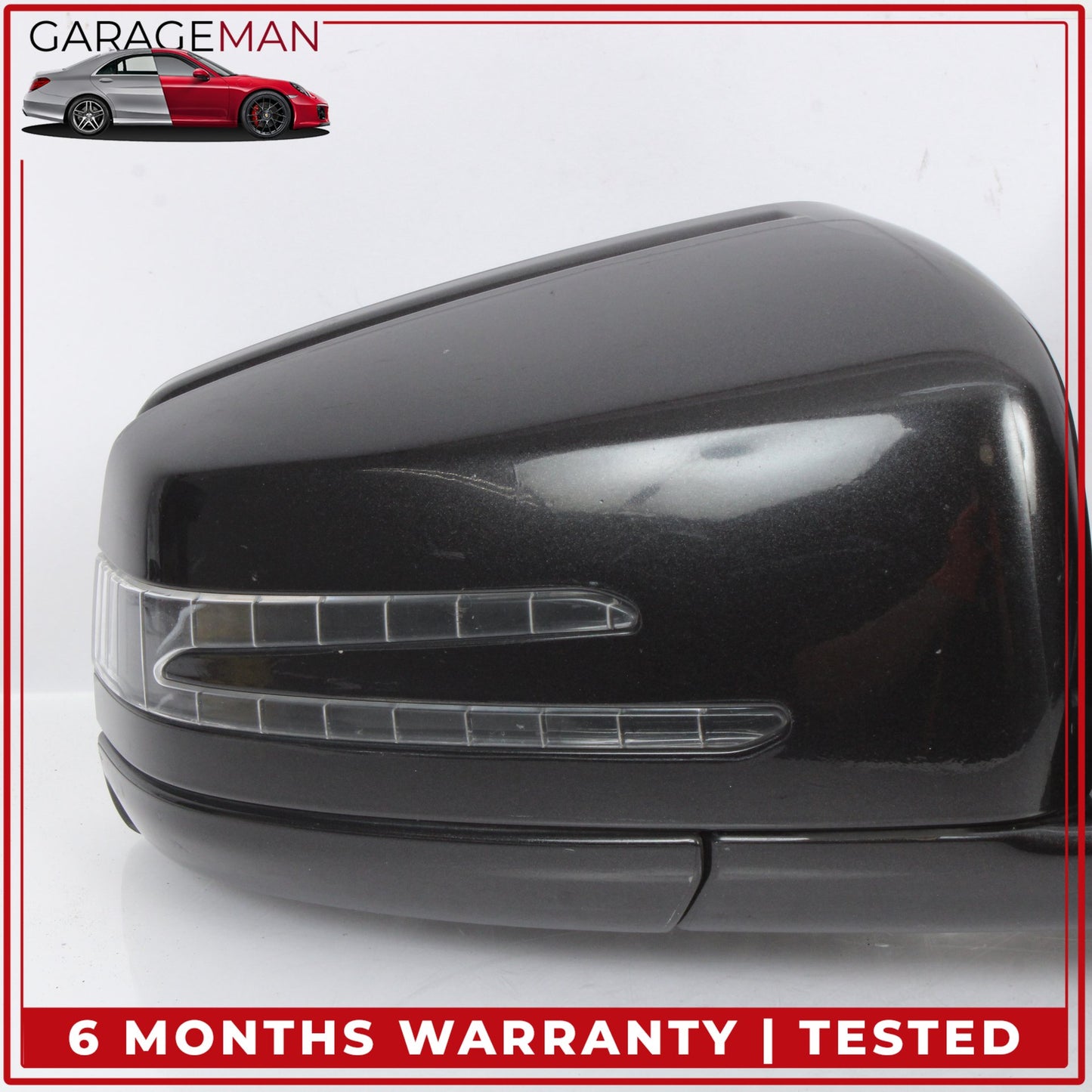 2007-2014 Mercedes-Benz CL550 W216 Coupe Front Right Door Rear View Mirror w/ Blind Spot 2168101476 OEM