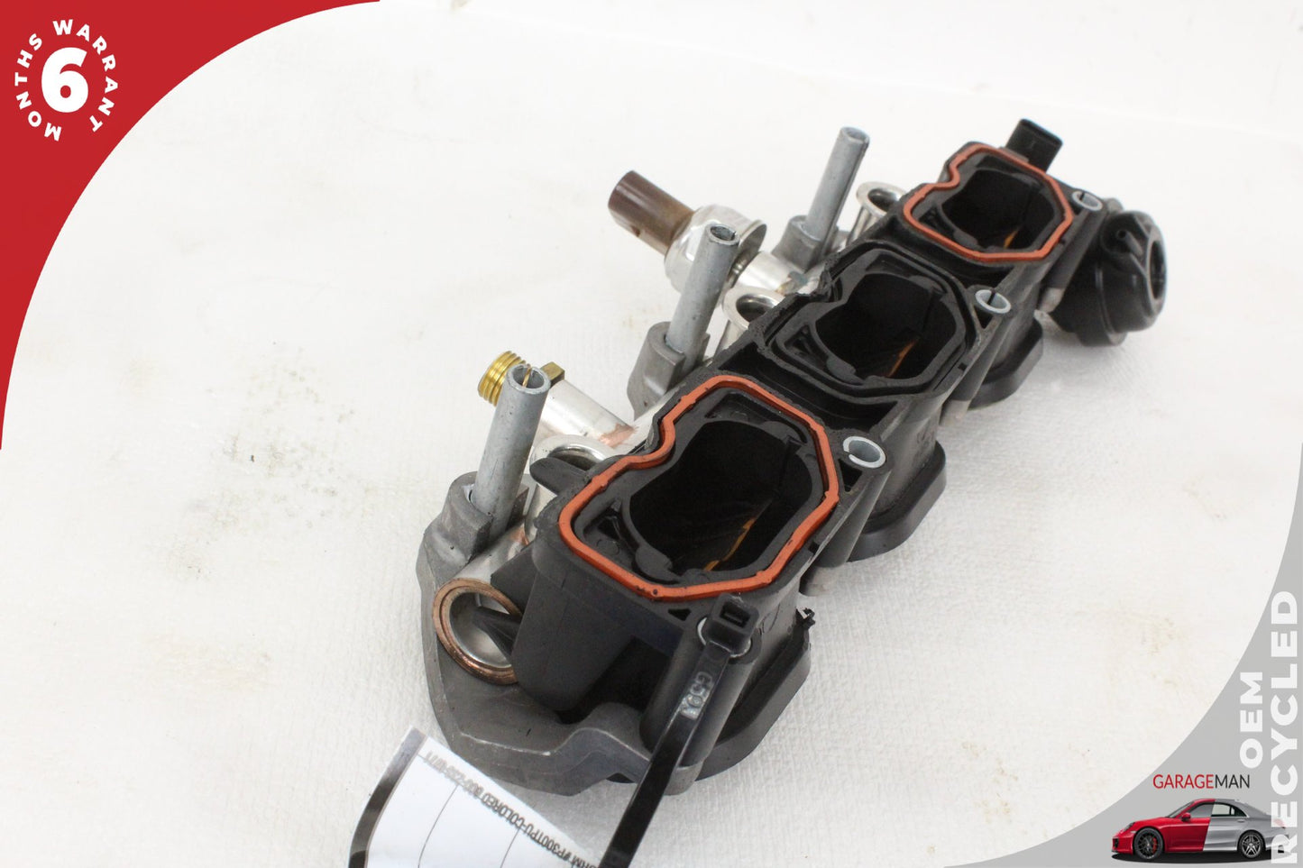 2011-2018 Audi Q7 Porsche Cayenne 958 Left Lower Intake Manifold w/ Bracket OEM