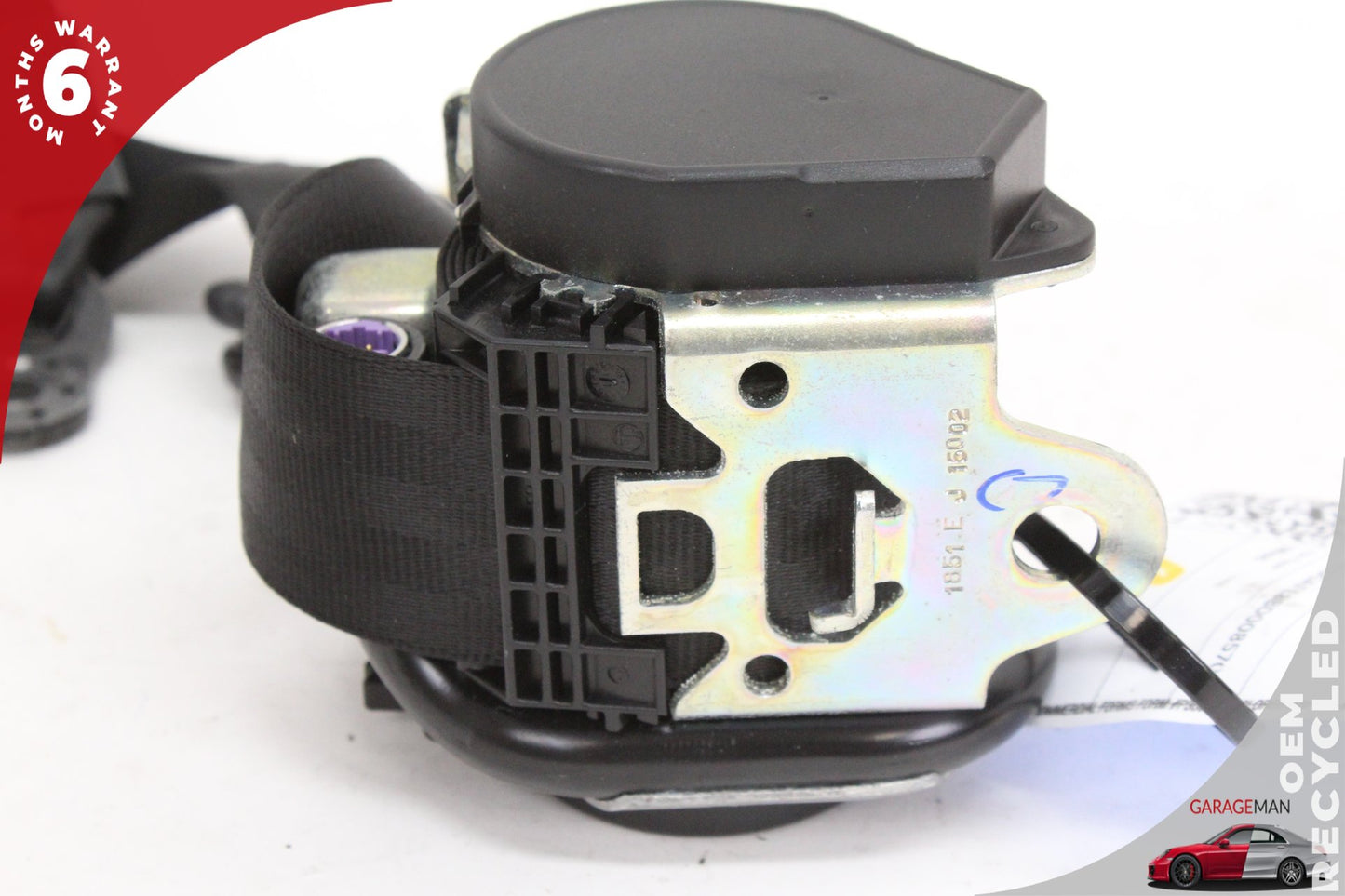 2007-2015 Audi Q7 SUV Rear Left Side 2nd Row Seat Belt Black 4L0857805H OEM