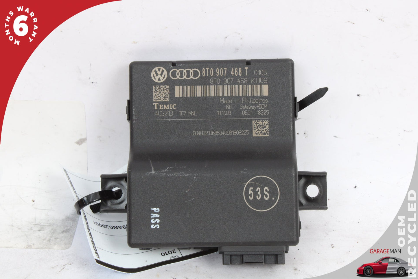 2009-2012 Audi A4 Gateway Interface Control Module 8T0907468T