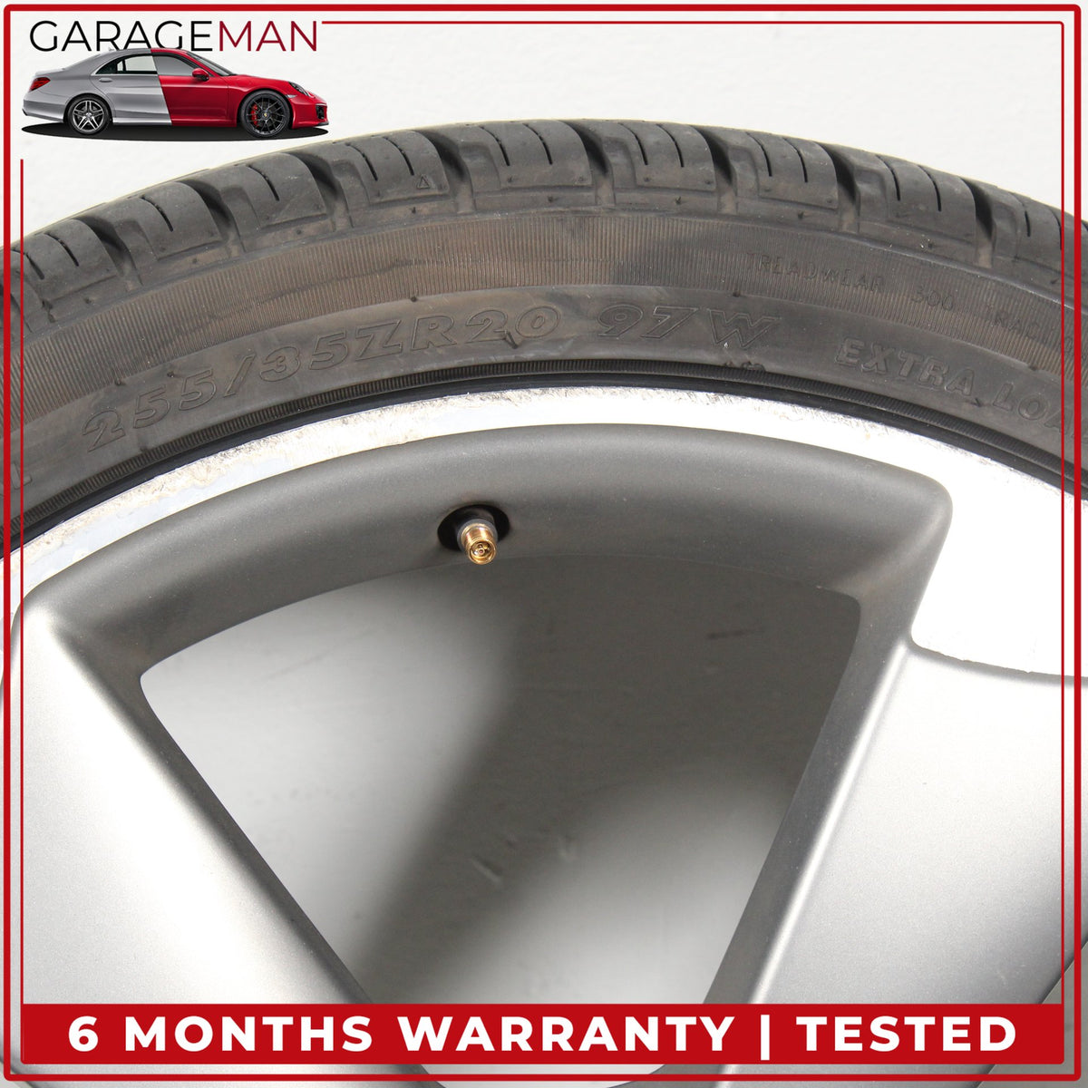 2012-2018 Audi A6 S6 Front or Rear 5 Spoke Wheel Rim w/ Tire 8.5JX20H2 ET45 OEM