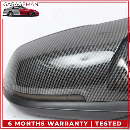 2012-2018 BMW 328i F30 Front Right Side Door Rear View Mirror Carbon Fiber OEM
