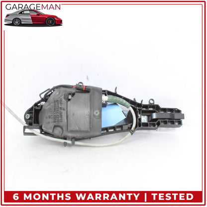 2012-2018 BMW 320i Rear Right Side Exterior Door Handle Liquid Blue Metallic OEM