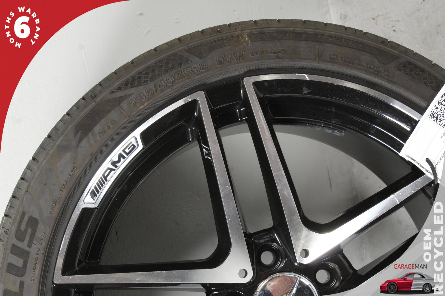 2015-2021 Mercedes-Benz C300 W205 Wheel Rim 18x9.5J w/ Tire A2124010300