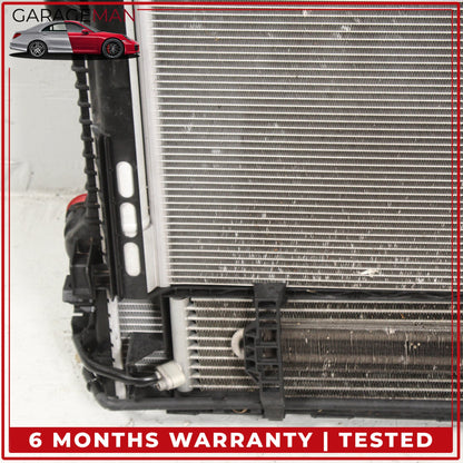 2010-2016 Porsche Panamera 970 Engine Cooling Radiator AC A/C Condenser OEM