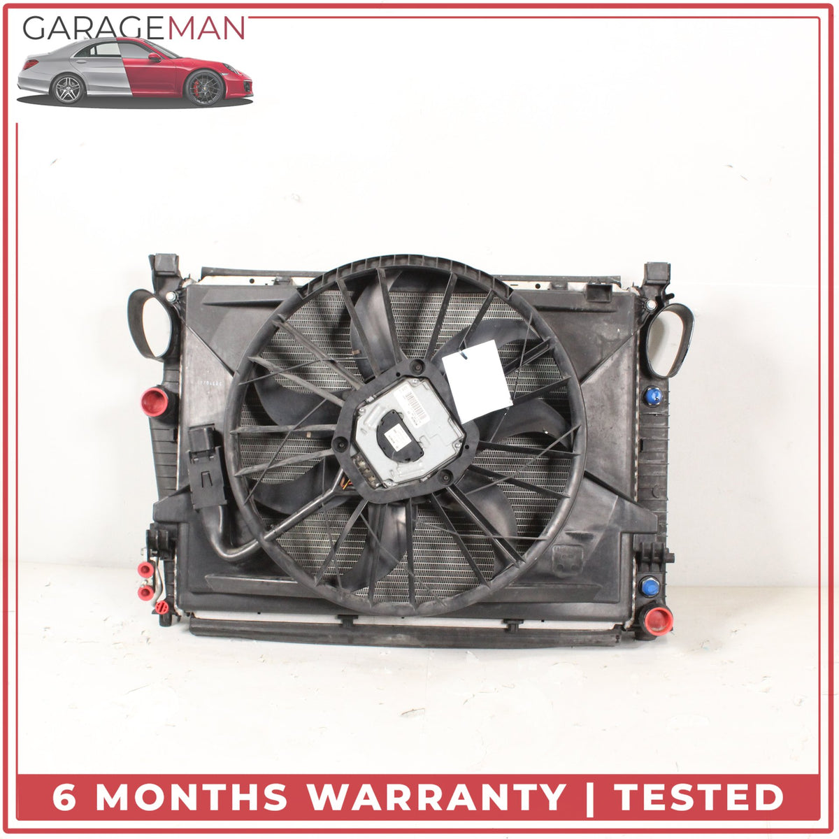 2003-2006 Mercedes R230 SL500 Engine Cooling Radiator AC A/C Condenser Assy OEM