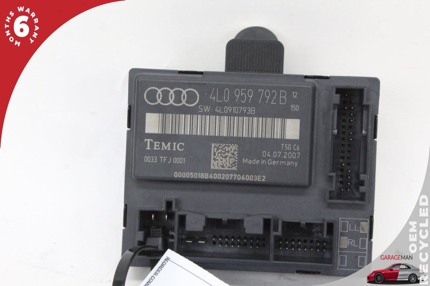 2007-2015 Audi Q7 Front Right Side Door Control Module 4L0959792B OEM