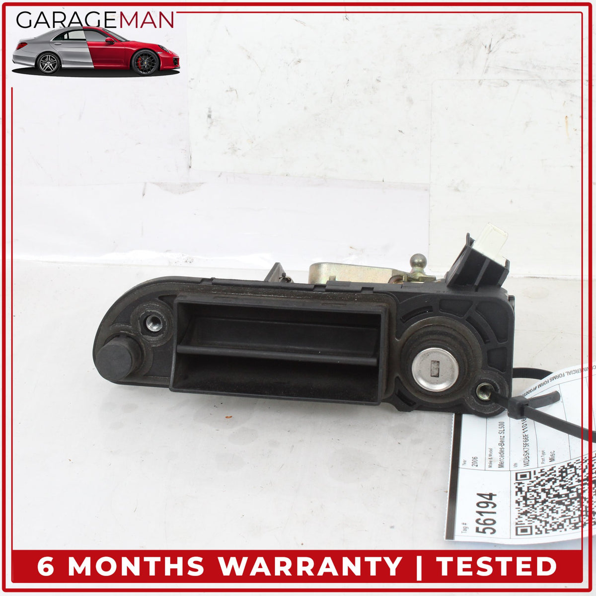 2003-2012 Mercedes R230 SL500 Rear Trunk Lid Lock Latch Handle 2307500193 OEM