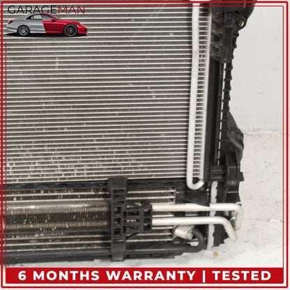2010-2016 Porsche Panamera 970 Engine Cooling Radiator AC A/C Condenser OEM