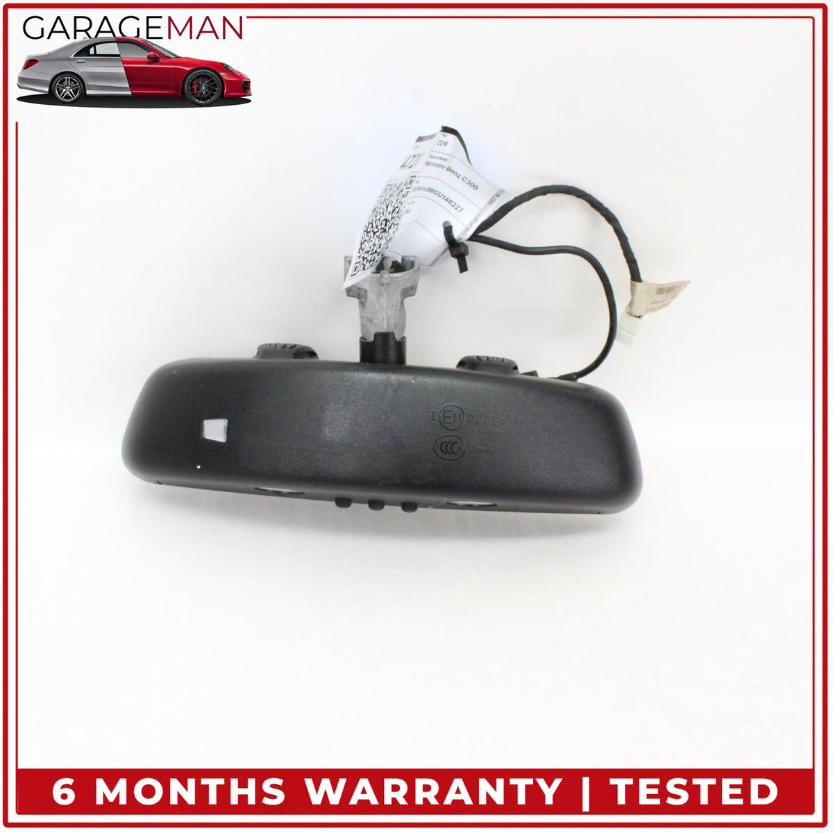 2014-2019 Mercedes W205 C300 GLC43 AMG Top Upper Rear View Mirror 2228100417 OEM