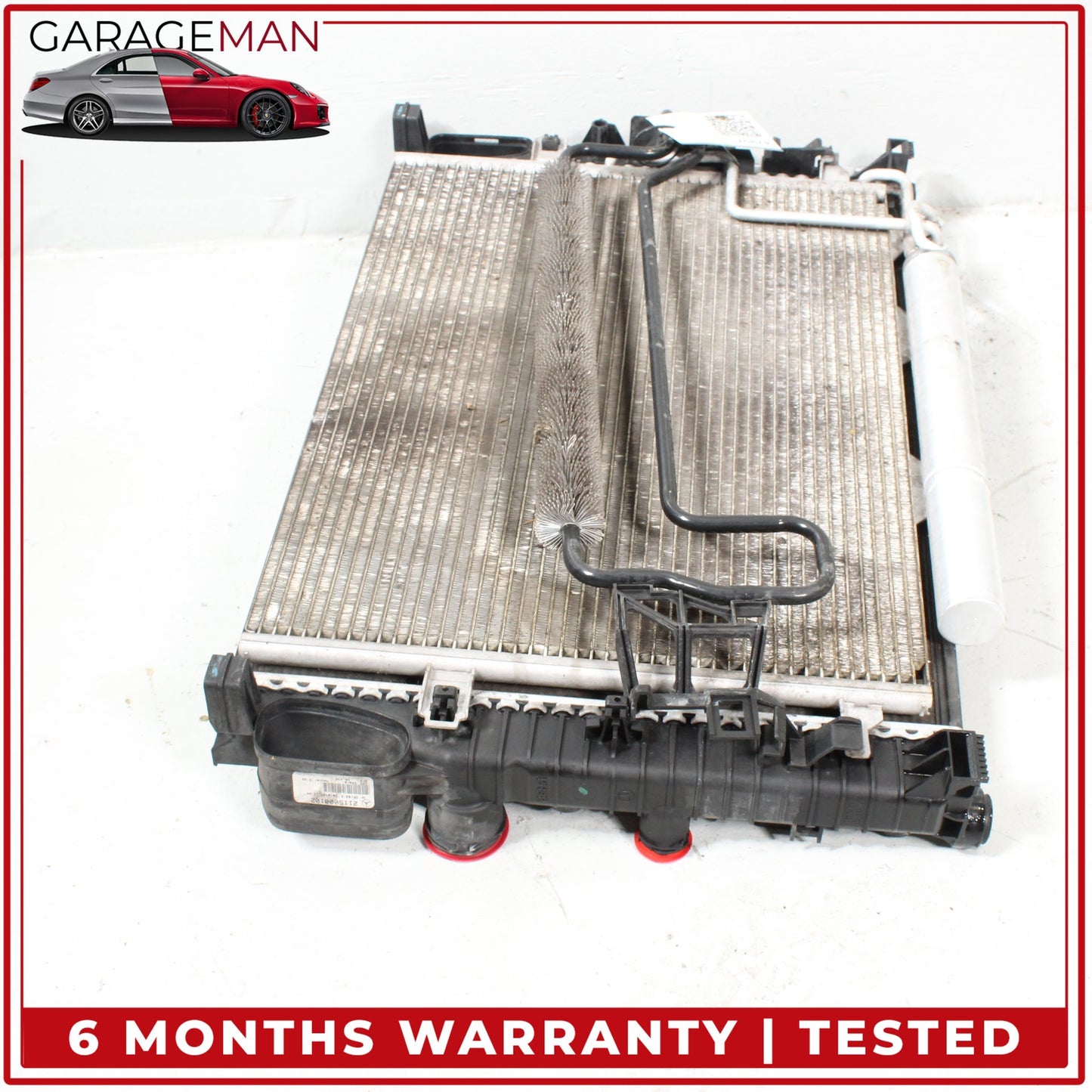 2006-2009 Mercedes-Benz E350 W211 Sedan Engine Cooling Radiator AC A/C Condenser 2115003702 OEM