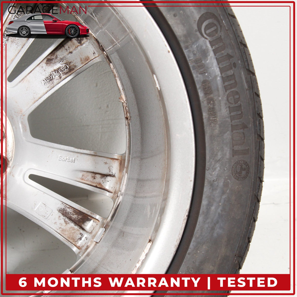 2014-2017 Mercedes W222 S550e S600 Rear Wheel Rim w/ Tire 9.5JX19H2 ET43.5 OEM
