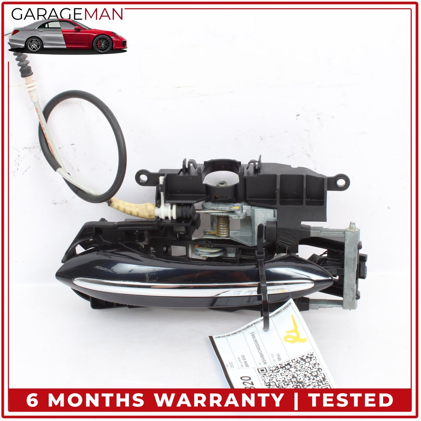 2012-2019 BMW 650i Rear Left Driver Side Exterior Door Handle Black 7249981 OEM