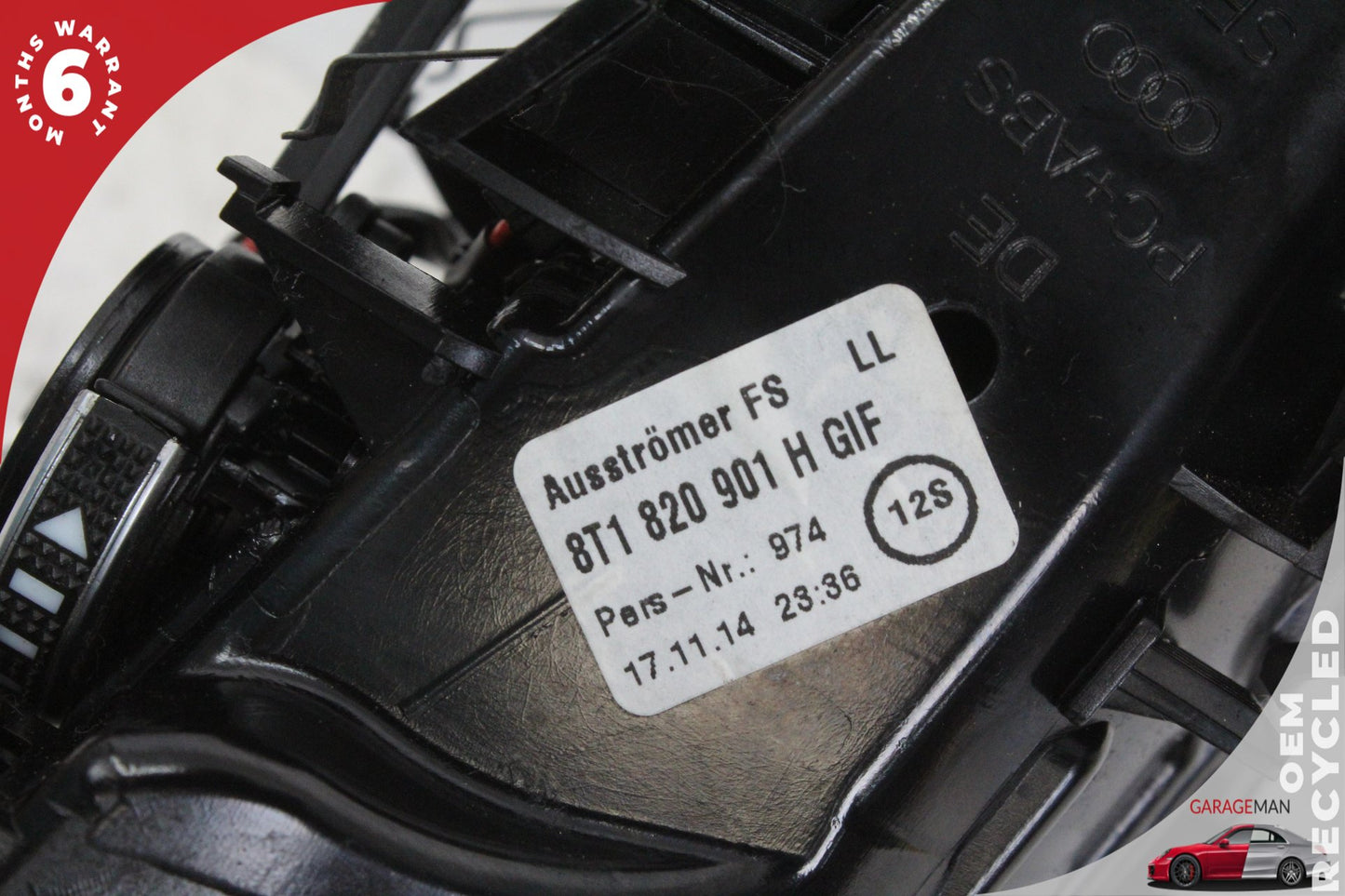 2013-2017 Audi A5 S5 RS5 Front Left Driver Side Dash AC Air Vent 8T1820901H OEM
