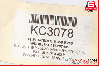 2010-2017 Mercedes-Benz E350 W207 Front Left Driver Side Seat Belt Black OEM